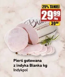 Pierś gotowana z indyka Bianka Indykpol promocja w API Market