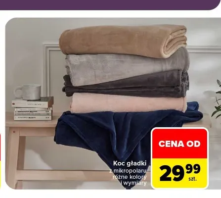 Koc gładki z mikropolaru promocja w Carrefour
