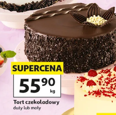 Tort czekoladowy Auchan duży lub mały promocja w Auchan