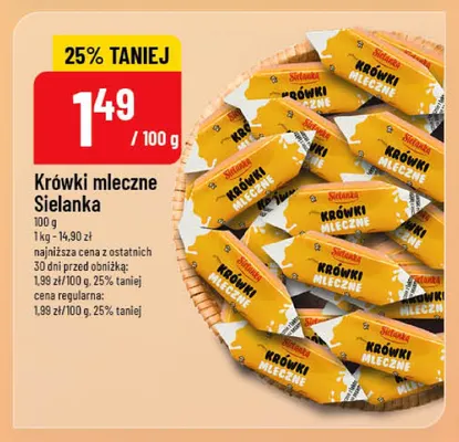 Krówki mleczne Sielanka promocja w POLOmarket