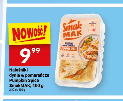 Naleśniki dynia & pomarańcza Pumpkin Spice SmakMAK promocja w Twój Market