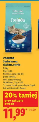 Sucha karma dla kota, sterile promocja w Lidl