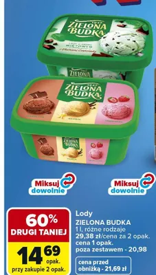 Lody Zielona Budka promocja w Carrefour