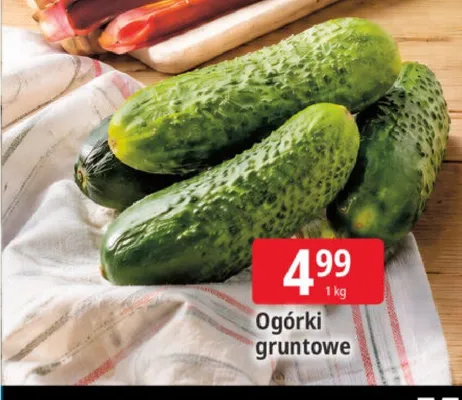 Ogórki gruntowe promocja w Leclerc