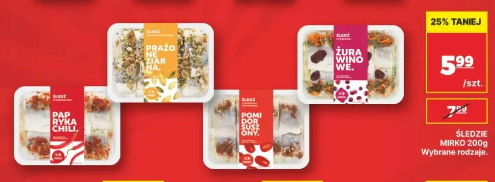 Śledzie papryka chili Mirko promocja w API Market
