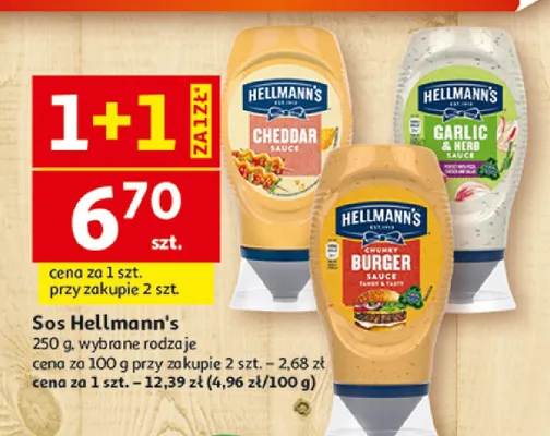 Sos Hellmann's Chunky Burger Sauce promocja w Auchan