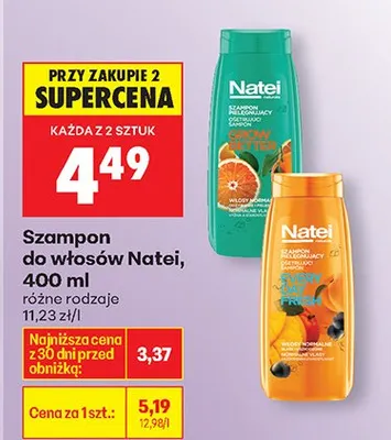 Szampon do włosów, różne rodzaje promocja w Biedronka