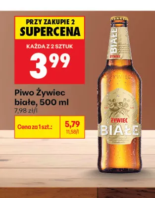 Piwo Żywiec białe promocja w Biedronka