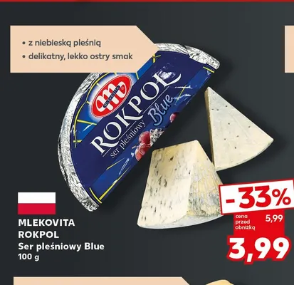 Ser pleśniowy Blue Rokpol Mlekovita promocja w Kaufland