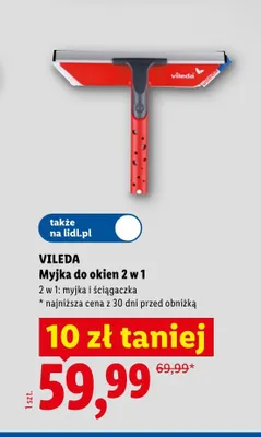 Myjka do okien 2 w 1 Vileda promocja w Lidl