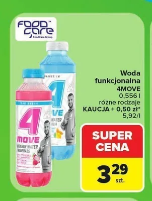 Woda funkcjonalna 4MOVE Active Water promocja w Carrefour