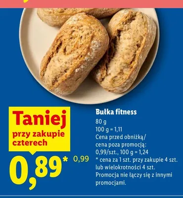 Bułka fitness promocja w Lidl