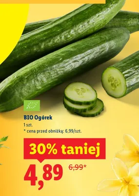 Ogórek BIO promocja w Lidl