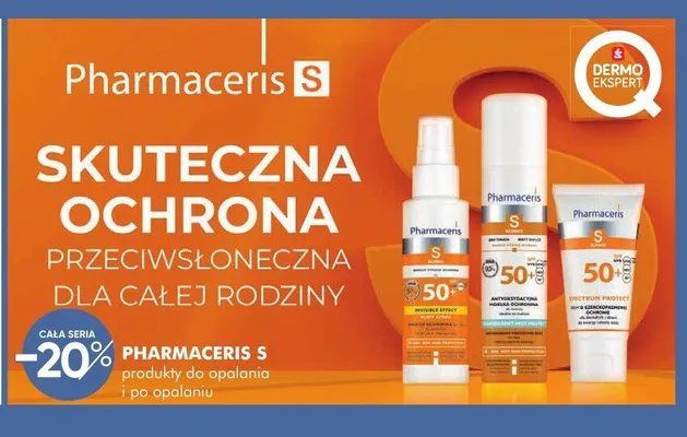 Produkty do opalania i po opalaniu PHARMACERIS S promocja w Super-Pharm