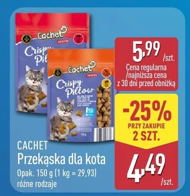 Przekąska dla kota różne rodzaje promocja w Aldi
