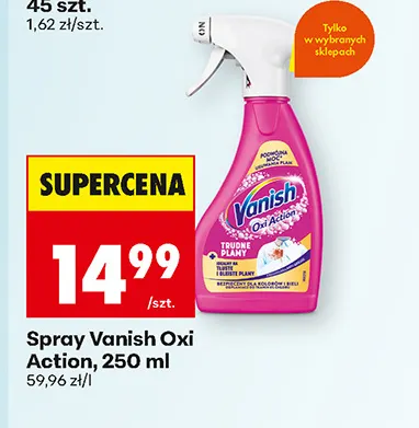 Spray Vanish Oxi Action promocja w Biedronka