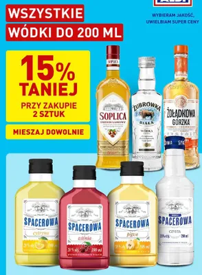 Wódka Spacerowa Czysta promocja w Aldi