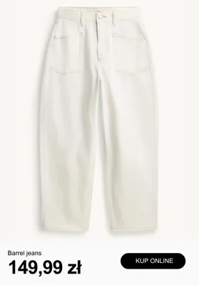 Spodnie jeansowe Barrel jeans C&A promocja w C&A