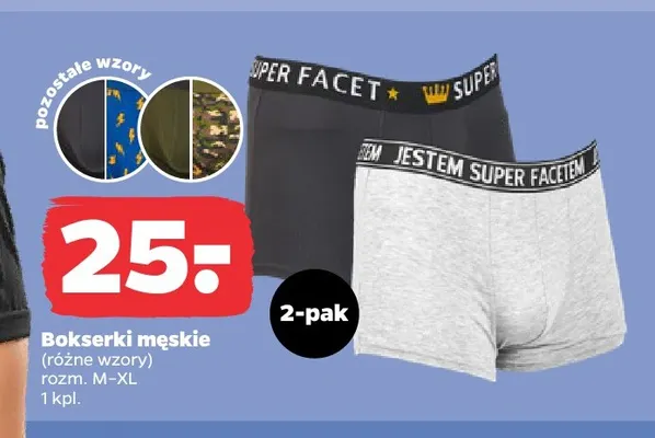 Bokserki męskie 2-pak promocja w Netto