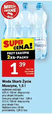 Woda skarb życia muszyna promocja w Twój Market