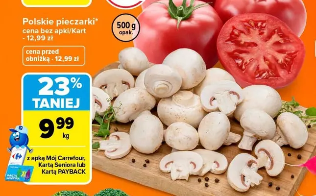 Polskie pieczarki Carrefour promocja w Carrefour