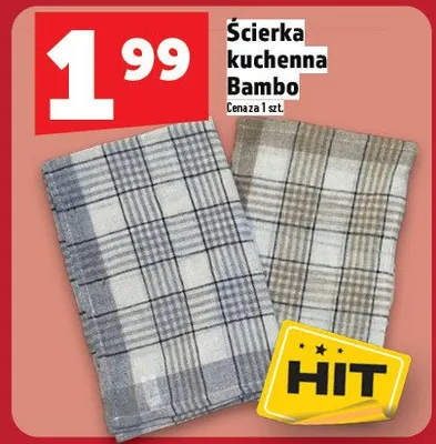 Ścierka kuchenna Bambo promocja w TOPAZ