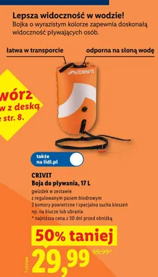 Boja do pływania CRIVIT 17l promocja w Lidl