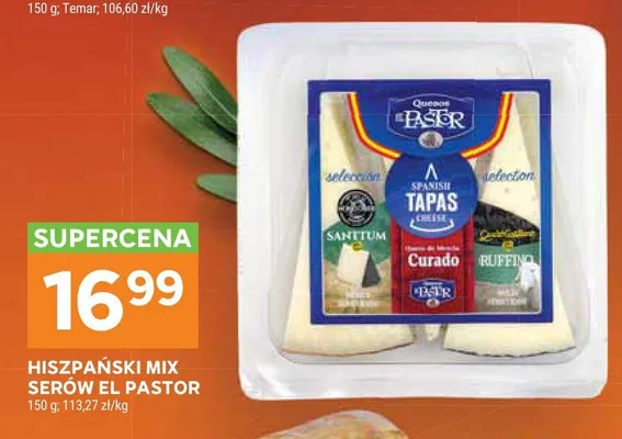 Hiszpański mix serów El Pastor promocja w Stokrotka