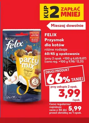Przysmak dla kotów Felix promocja w Kaufland