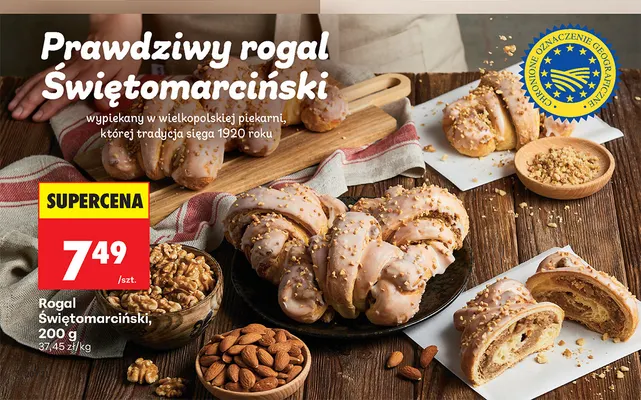 Rogal Świętomarciński promocja w Biedronka