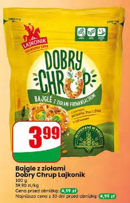 Bajgle z ziołami prowansalskimi Dobry Chrup promocja w Dino