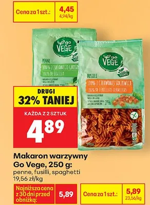 Makaron warzywny penne promocja w Biedronka