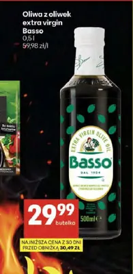 Oliwa z oliwek extra virgin Basso promocja w Delikatesy Centrum