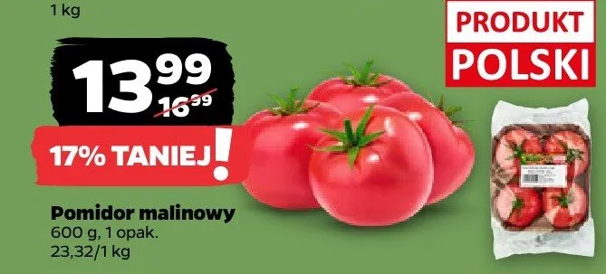 Pomidor malinowy promocja w Netto