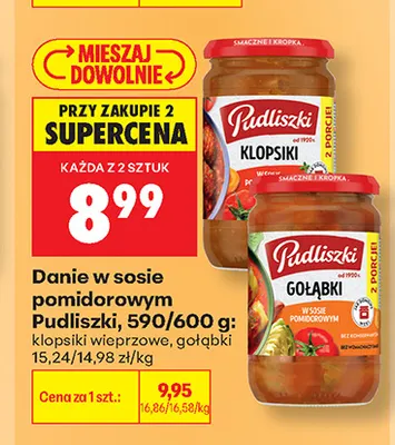 Klopsiki wieprzowe w sosie pomidorowym Pudliszki promocja w Biedronka