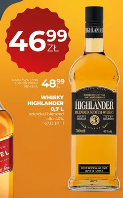 Whisky Highlander promocja w Duży Ben