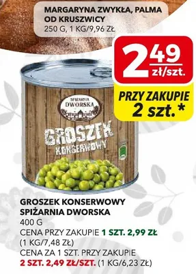 Groszek konserwowy spiżarnia dworska promocja w Top Market