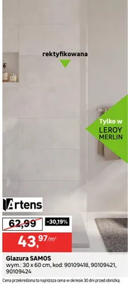 Glazura SAMOS promocja w Leroy Merlin