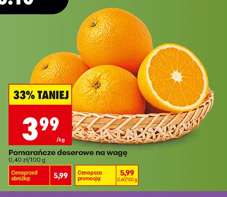 Pomarańcze deserowe promocja w Biedronka