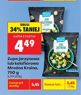 Zupa kalafiorowa Mroźna Kraina promocja w Biedronka