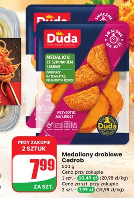 Medaliony drobiowe Cedrob promocja w Dino