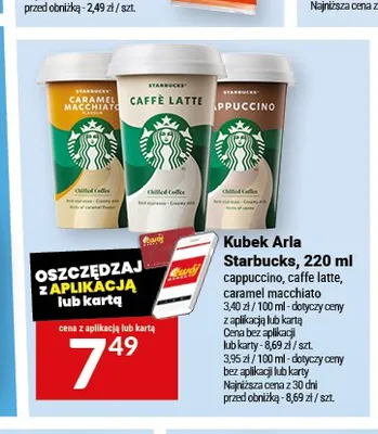 Napój kawowy Starbucks Chilled Classics Arla caffe latte promocja w Twój Market