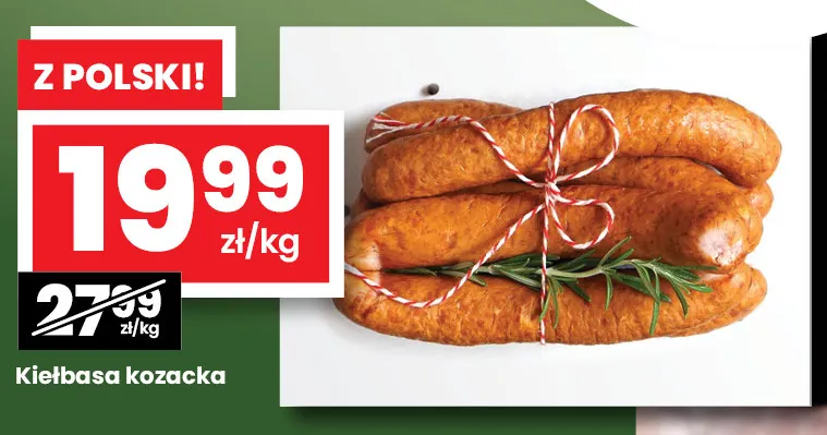 Kiełbasa kozacka promocja w emma MARKET