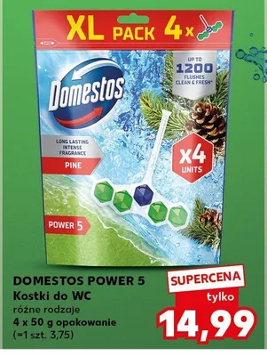 Kostki do WC DOMESTOS POWER 5 promocja w Kaufland