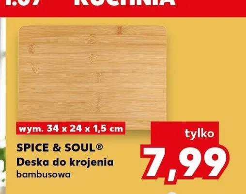 Deska do krojenia bambusowa SPICE & SOUL promocja w Kaufland