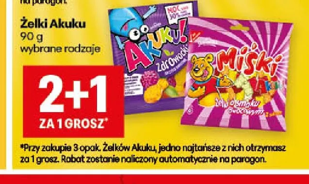 Żelki Akuku! ZdrOwocki promocja w Delikatesy Centrum