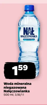 Woda mineralna niegazowana Nałęczowianka promocja w Netto