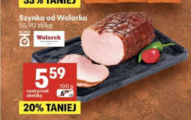 Szynka od Wolarka Wolarek promocja w Delikatesy Centrum