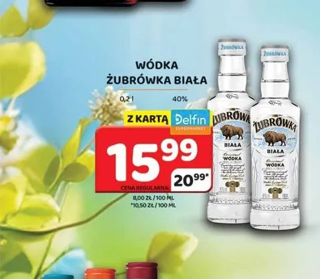 Wódka Żubrówka Biała promocja w Delfin