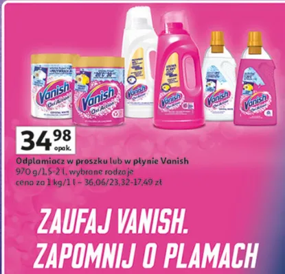 Odplamiacz w proszku lub w płynie promocja w Auchan